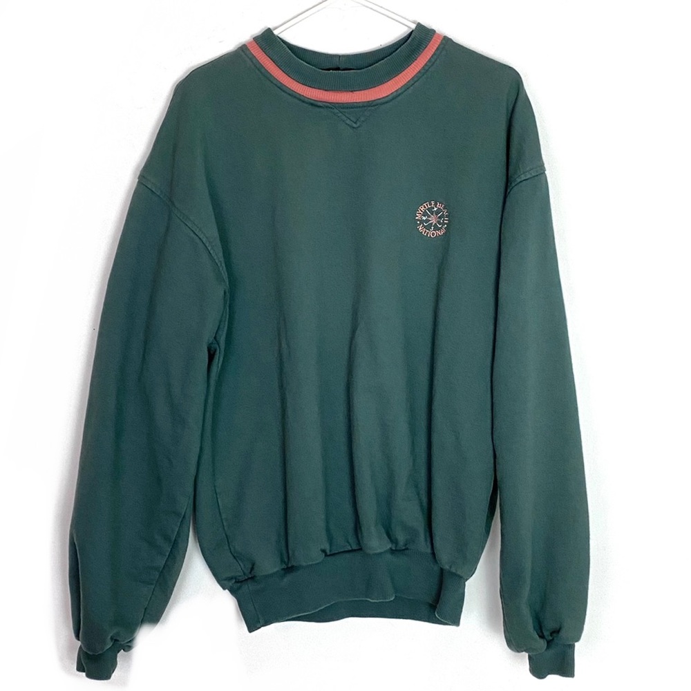 Vintage High Neck Pullover Sweatshirt Myrtle Beach